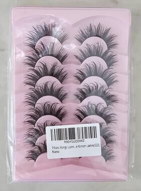 7 Pairs Manga Lashes Korean Style False Eyelashes S22 NEW